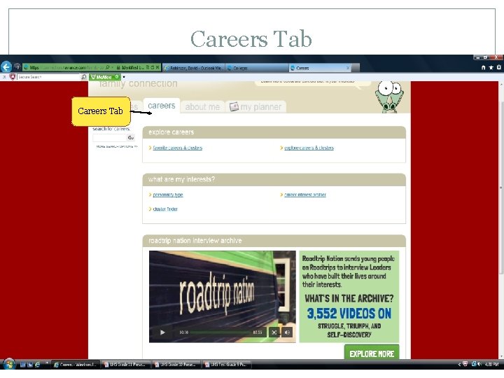 Careers Tab 