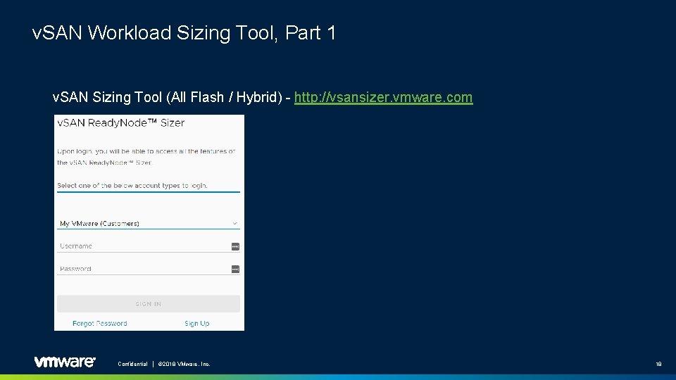 v. SAN Workload Sizing Tool, Part 1 v. SAN Sizing Tool (All Flash /