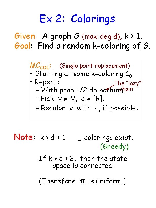 Mixing A Tutorial On Markov Chains Dana Randall