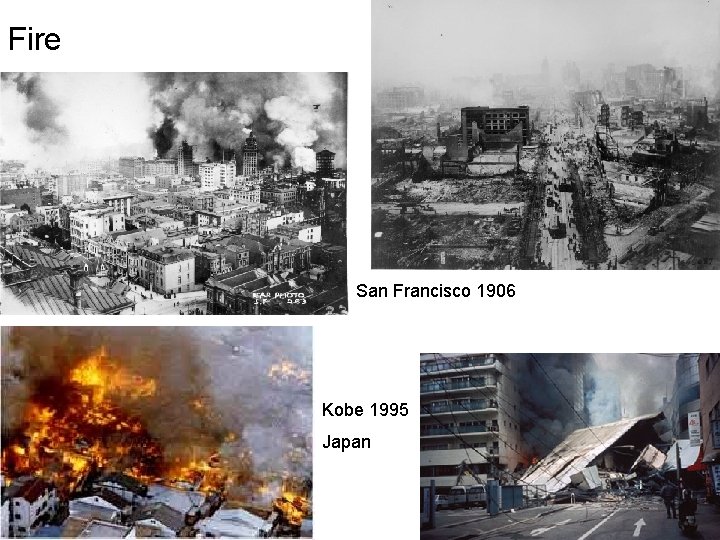 Fire San Francisco 1906 Kobe 1995 Japan 