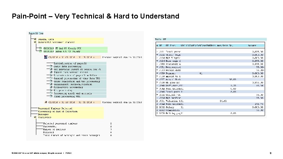 Pain-Point – Very Technical & Hard to Understand © 2019 SAP SE or an