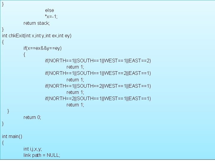 } else 4 -1 堆疊簡介 *x=-1; return stack; } int chk. Exit(int x, int