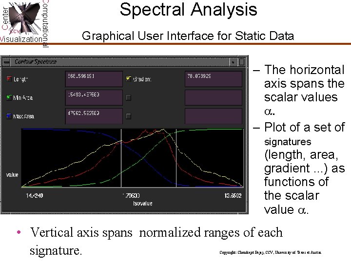 Center Computational CCV Visualization Spectral Analysis Graphical User Interface for Static Data – The Center Computational CCV Visualization Spectral Analysis Graphical User Interface for Static Data – The