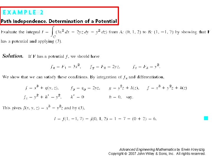 Pages 427 -428 Advanced Engineering Mathematics by Erwin Kreyszig Copyright 2007 John Wiley &