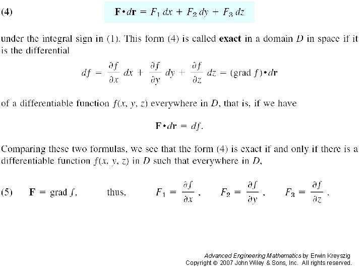 Page 429 a Advanced Engineering Mathematics by Erwin Kreyszig Copyright 2007 John Wiley &