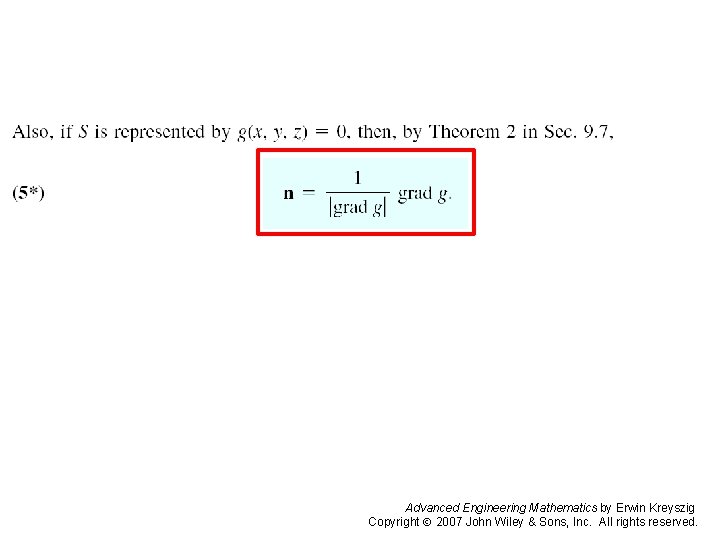 Page 448 (1) Advanced Engineering Mathematics by Erwin Kreyszig Copyright 2007 John Wiley &