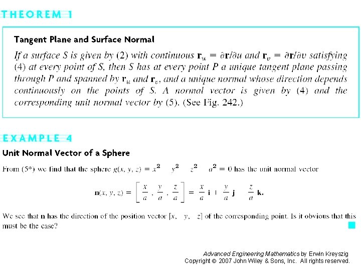 Page 448 (2) Advanced Engineering Mathematics by Erwin Kreyszig Copyright 2007 John Wiley &