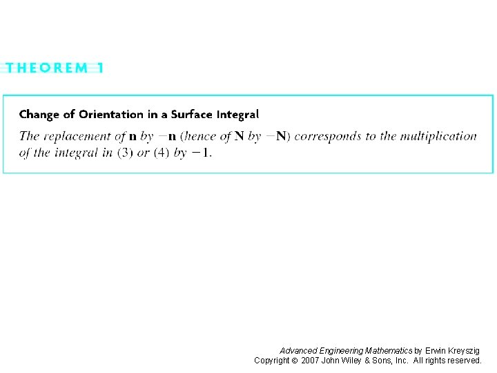 Page 452 Advanced Engineering Mathematics by Erwin Kreyszig Copyright 2007 John Wiley & Sons,