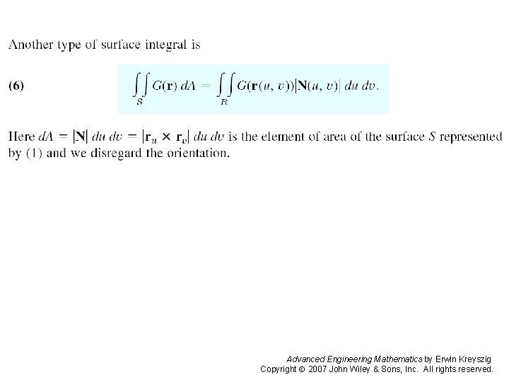 Page 454 (1) Advanced Engineering Mathematics by Erwin Kreyszig Copyright 2007 John Wiley &