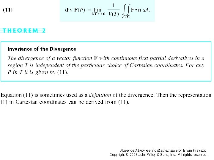 Page 462 Advanced Engineering Mathematics by Erwin Kreyszig Copyright 2007 John Wiley & Sons,
