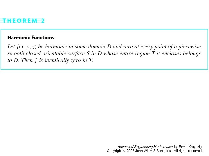 Page 467 (1) Advanced Engineering Mathematics by Erwin Kreyszig Copyright 2007 John Wiley &