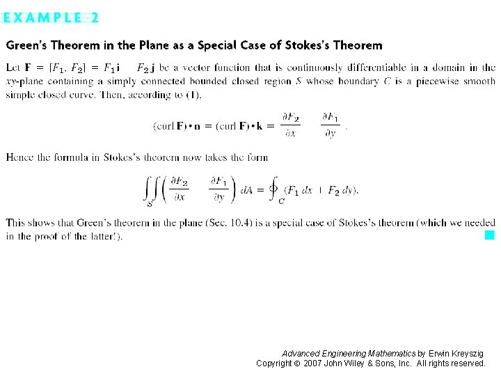 Page 471 Advanced Engineering Mathematics by Erwin Kreyszig Copyright 2007 John Wiley & Sons,