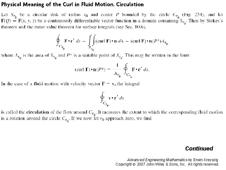 Page 472 a Continued Advanced Engineering Mathematics by Erwin Kreyszig Copyright 2007 John Wiley