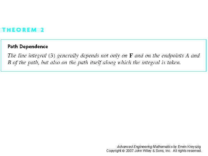 Page 425 Advanced Engineering Mathematics by Erwin Kreyszig Copyright 2007 John Wiley & Sons,