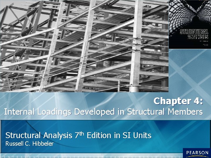 Chapter 4: Internal Loadings Developed in Structural Members Structural Analysis 7 th Edition in