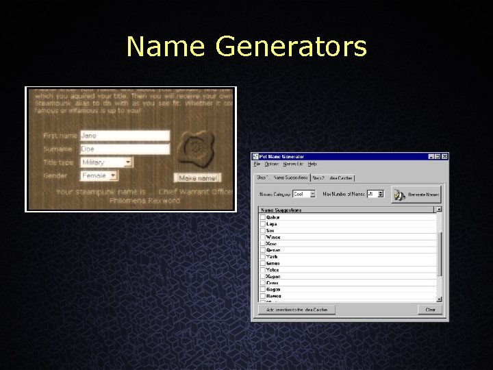 Name Generators 