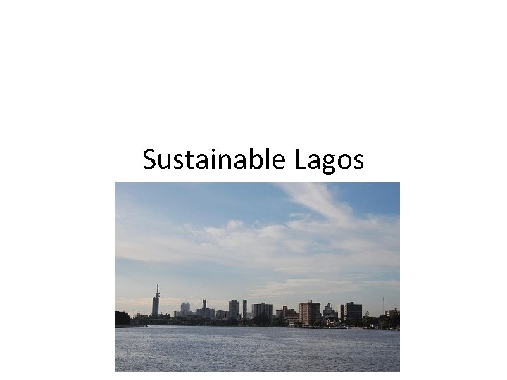 Sustainable Lagos 