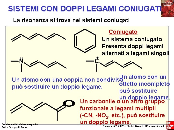 SISTEMI CON DOPPI LEGAMI CONIUGATI La risonanza si trova nei sistemi coniugati . .