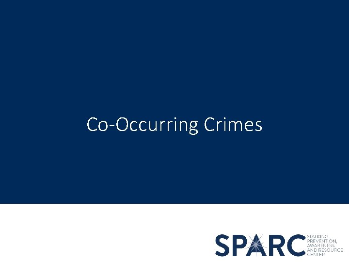 Co-Occurring Crimes 