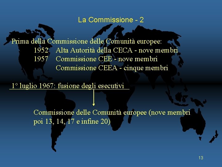 La Commissione - 2 Prima della Commissione delle Comunità europee: 1952 Alta Autorità della