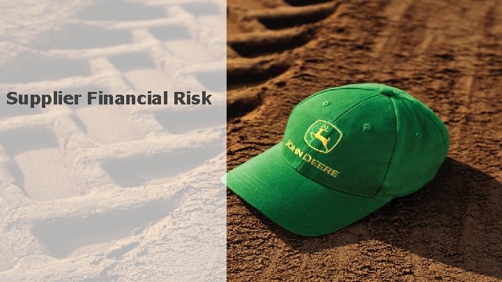 Supplier Financial Risk Supplier Financial Risk