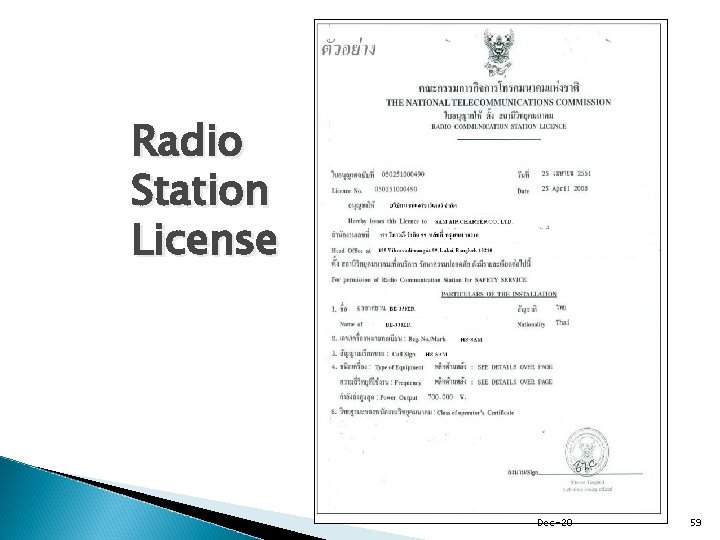 Radio Station License Dec-20 59 