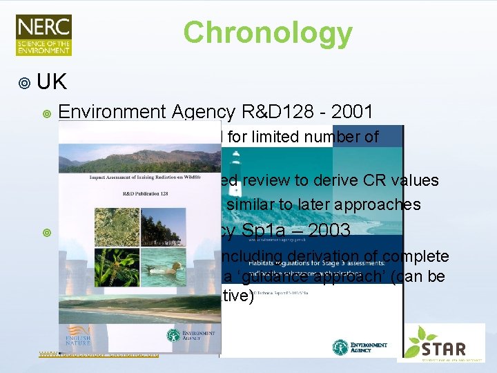 Chronology ¥ UK ¥ Environment Agency R&D 128 - 2001 Spreadsheet model for limited