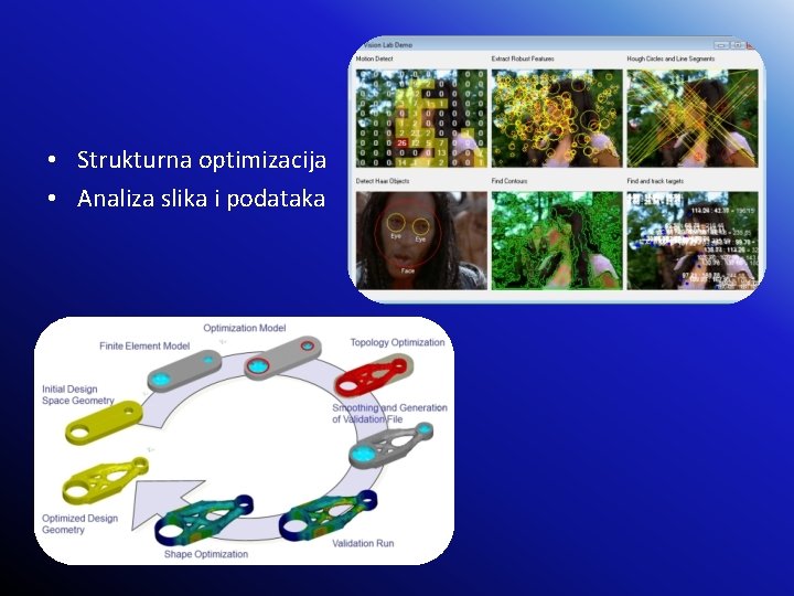  • Strukturna optimizacija • Analiza slika i podataka 