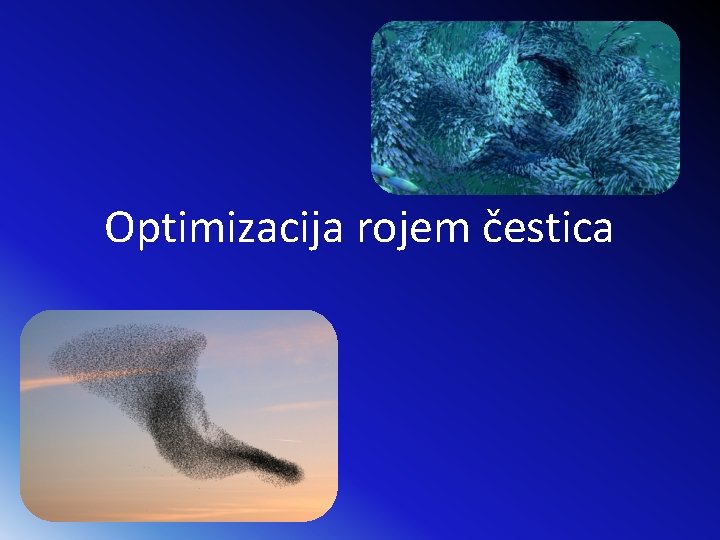 Optimizacija rojem čestica 