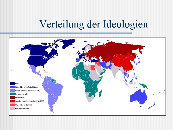 Verteilung der Ideologien 