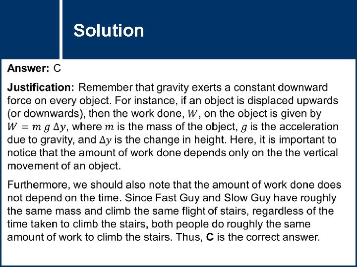 Solution Question Title 