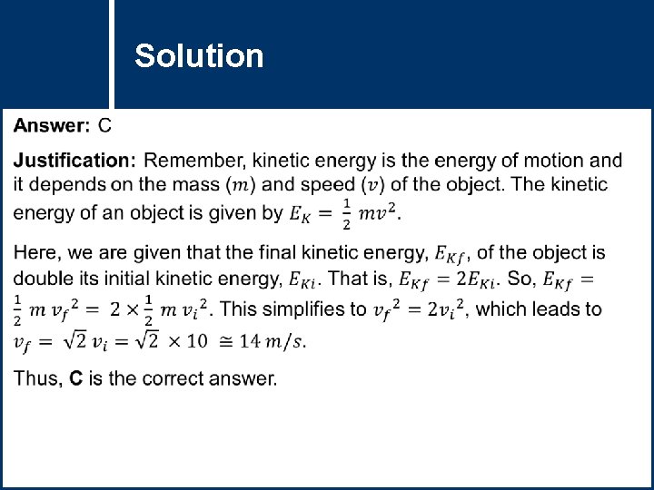 Solution Question Title 