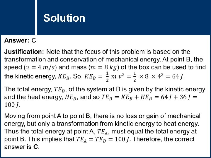 Solution Question Title 