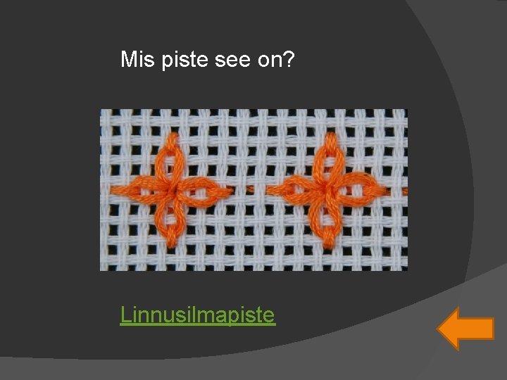 Mis piste see on? Linnusilmapiste 