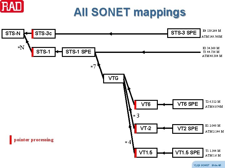 All SONET mappings STS-N *N STS-3 SPE STS-3 c STS-1 E 4 139. 264 All SONET mappings STS-N *N STS-3 SPE STS-3 c STS-1 E 4 139. 264