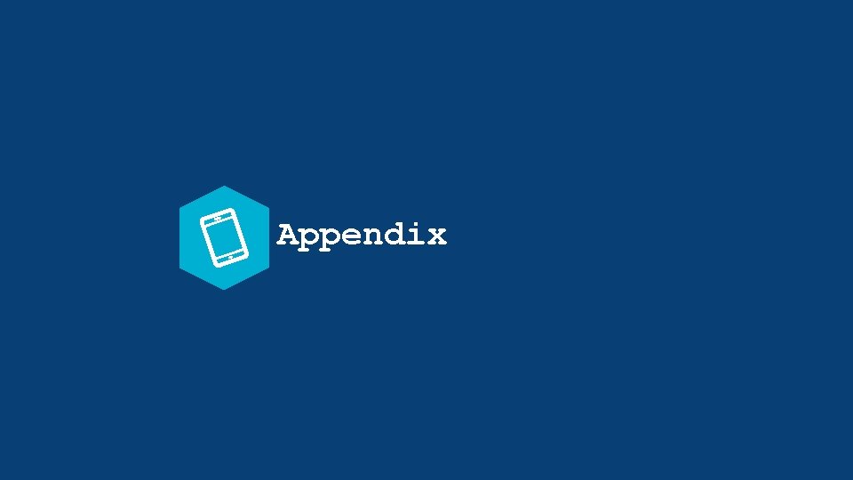 Appendix 