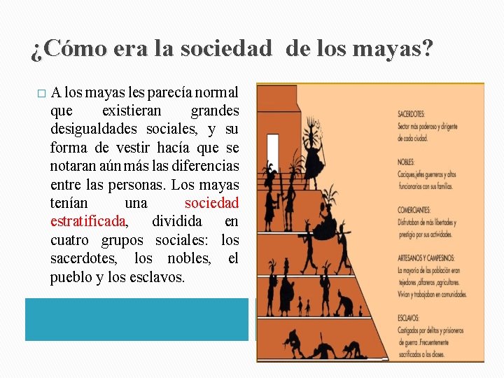 ¿Cómo era la sociedad de los mayas? � A los mayas les parecía normal