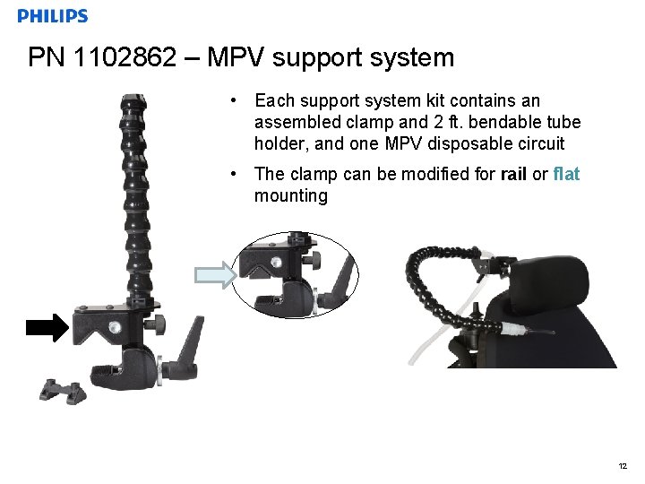 PN 1102862 – MPV support system • Each support system kit contains an assembled
