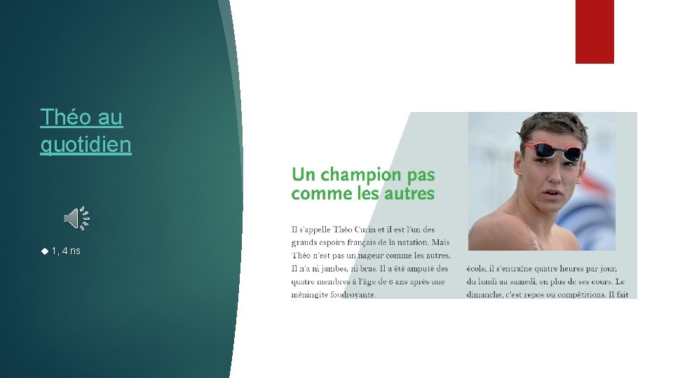 Théo au quotidien 1, 4 ns 
