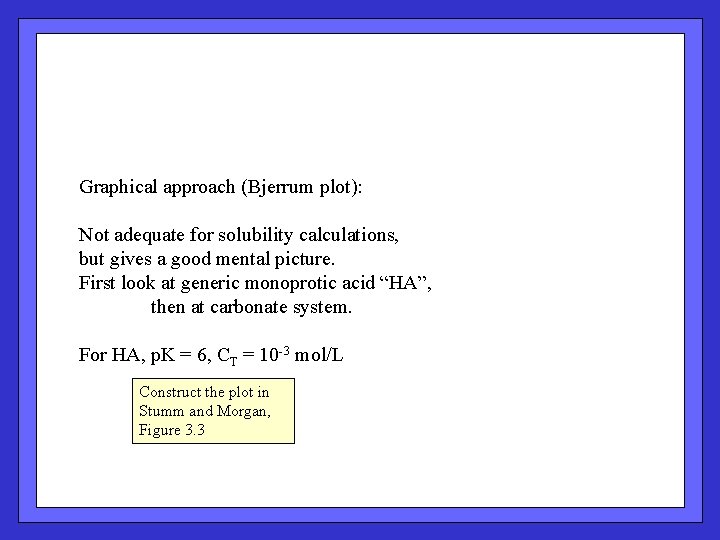 1 Acidbase review Carbonate system in seawater 2