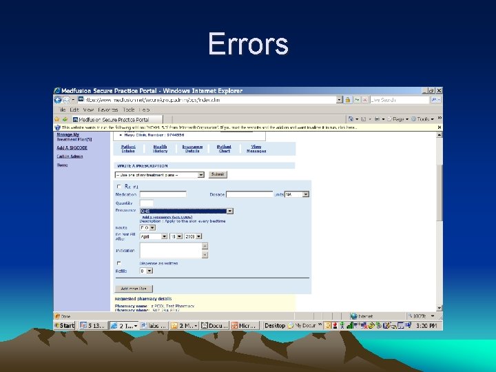 Errors 