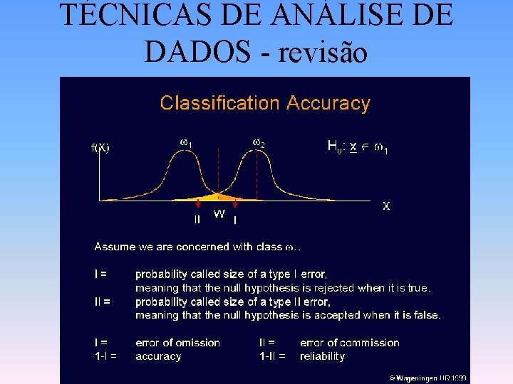 TÉCNICAS DE ANÁLISE DE DADOS - revisão 