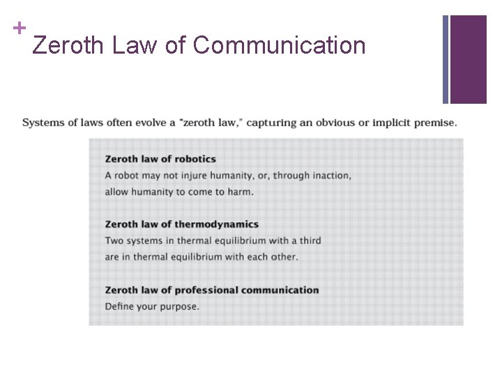 + Zeroth Law of Communication 