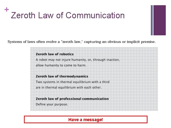 + Zeroth Law of Communication Have a message! 