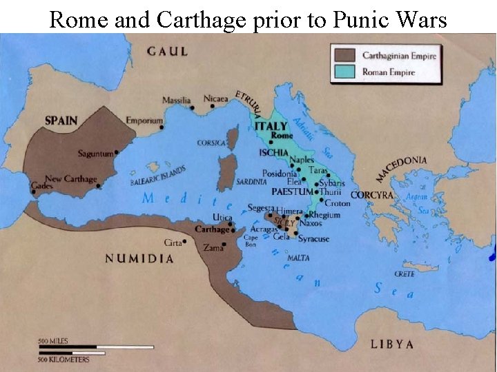 Rome and Carthage prior to Punic Wars 