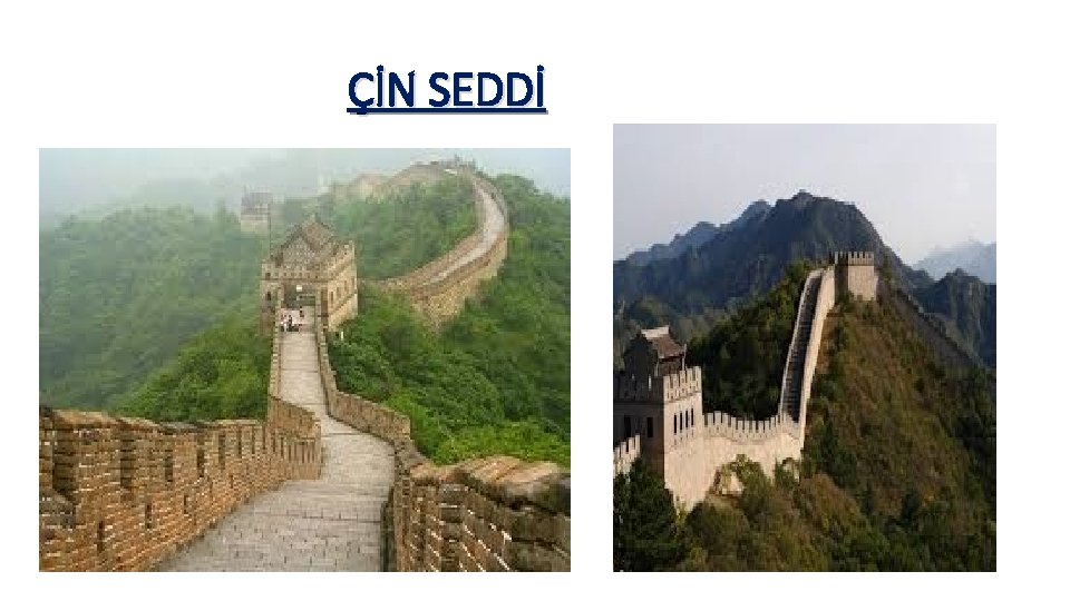 ÇİN SEDDİ 