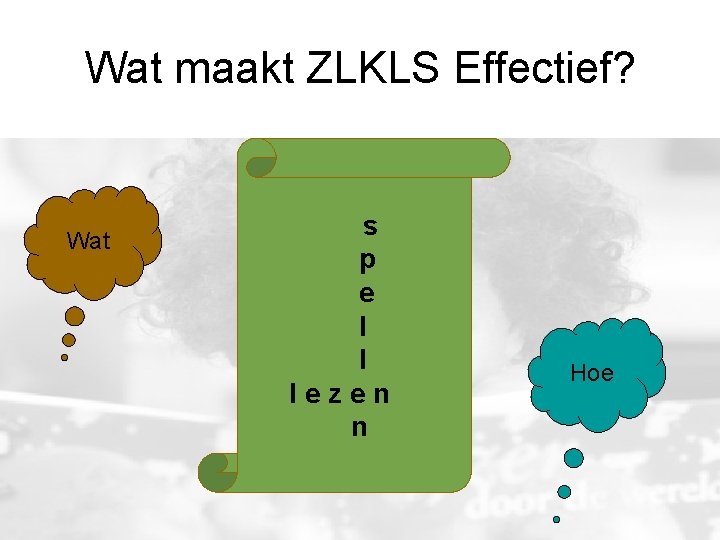 Wat maakt ZLKLS Effectief? Wat s p e l l lezen n Hoe 