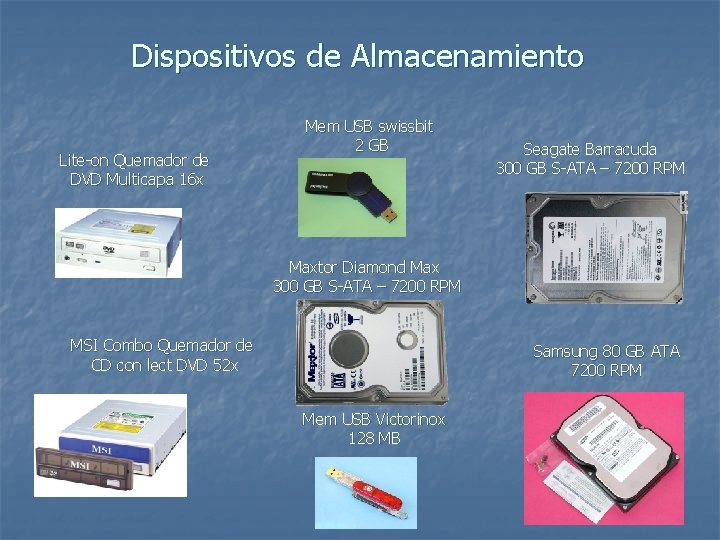 Dispositivos de Almacenamiento Lite-on Quemador de DVD Multicapa 16 x Mem USB swissbit 2