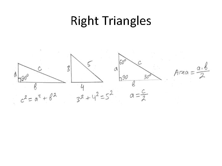 Right Triangles 
