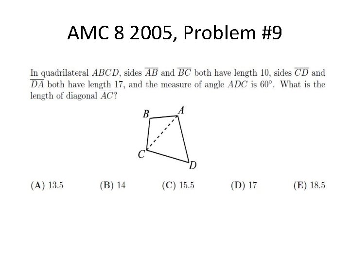 AMC 8 2005, Problem #9 